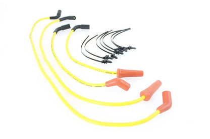 Accel 8mm S/S Spiral Core Ignition Wire Set Yellow for Harley Davidson FLT by Accel