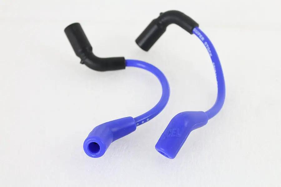 Accel 8mm S/S Spiral Core Ignition Wire Set Blue for Harley Davidson FXST by Accel