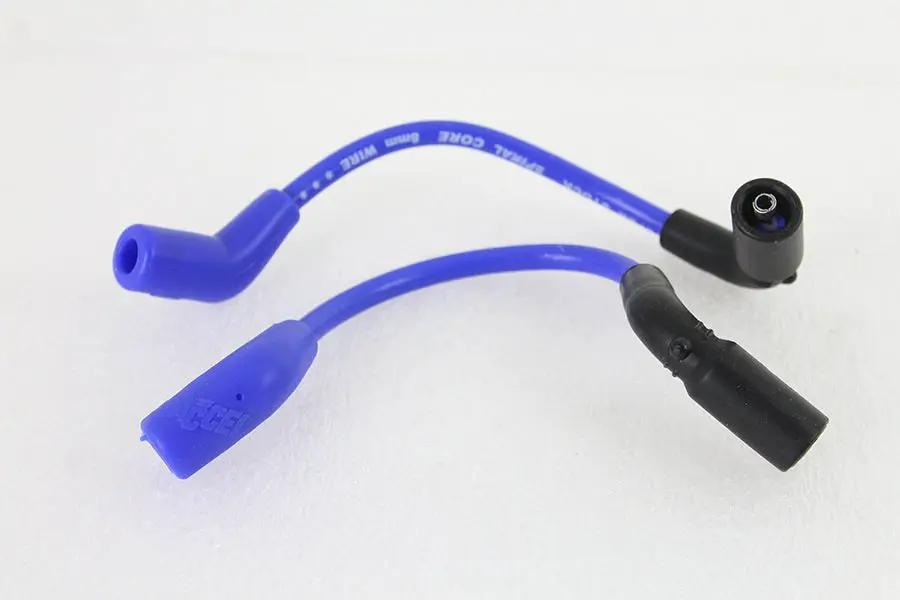 Accel 8mm S/S Spiral Core Ignition Wire Set Blue for Harley Davidson FXST by Accel