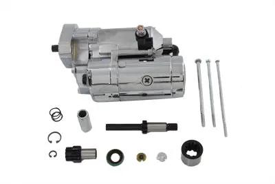 Volt Tech Chrome Starter Kit 2.4kW with Shaft for Harley Davidson FXST (1989-1998) by Volt Tech