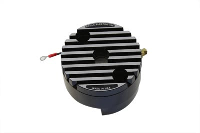Cycle Electric CE-540L Low Output 12 Volt Regulator End Cover for Harley Davidson FL and XL Models