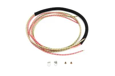 V-Twin Tail Lamp Wiring Cotton Braided for Harley Davidson FL Models by V-Twin