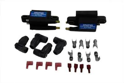 Dyna Tek DC11-1 Mini Coil Set for Dyna TC-88 Ignitions - Black Housing, 0.5 Ohms Dual Output Towers by Dyna Tek