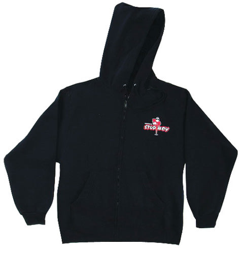 StudBoy Black Zip Hoodie, Medium - Durable and Comfortable Casual Wear