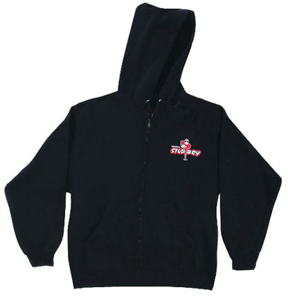 StudBoy Black Zip Hoodie, Medium - Durable and Comfortable Casual Wear