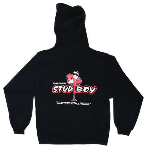 StudBoy Black Zip Hoodie, Medium - Durable and Comfortable Casual Wear