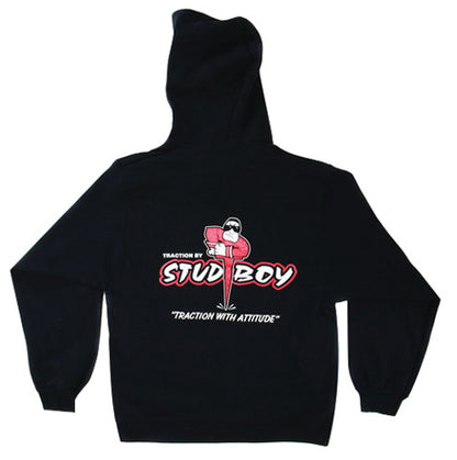 StudBoy Black Zip Hoodie, Medium - Durable and Comfortable Casual Wear