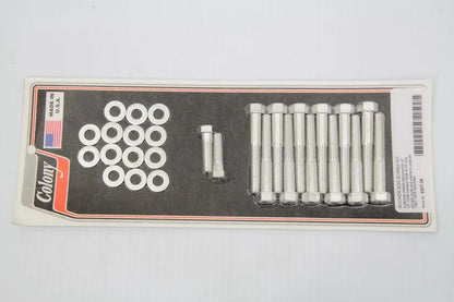 Colony Cadmium Rocker Box Screw Kit for Harley Davidson XL Models by Colony