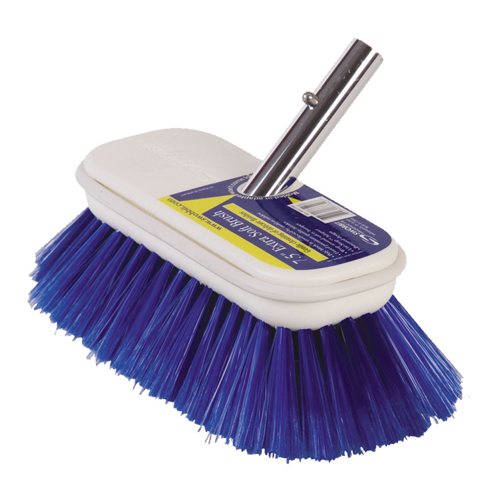 Swobbit 7.5-inch Extra Soft Blue Cleaning Brush - Gentle Surface Care