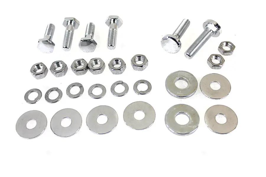 Colony Rear Fender Frame Clamp Bolt Set Chrome for Harley Davidson 1936-1945 Big Twins by Colony