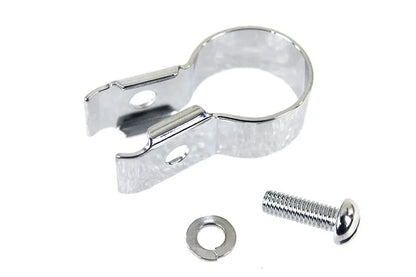 Colony Chrome Plated Front Brake Cable Handlebar Clip for Harley Davidson FL and W Models by Colony