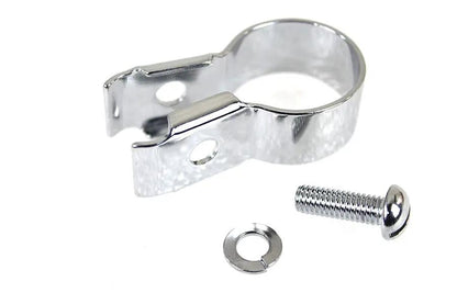 Colony Chrome Plated Front Brake Cable Handlebar Clip for Harley Davidson FL and W Models by Colony