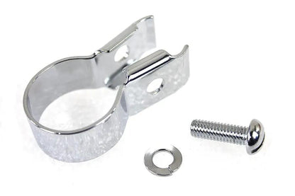 Colony Chrome Plated Front Brake Cable Handlebar Clip for Harley Davidson FL and W Models by Colony