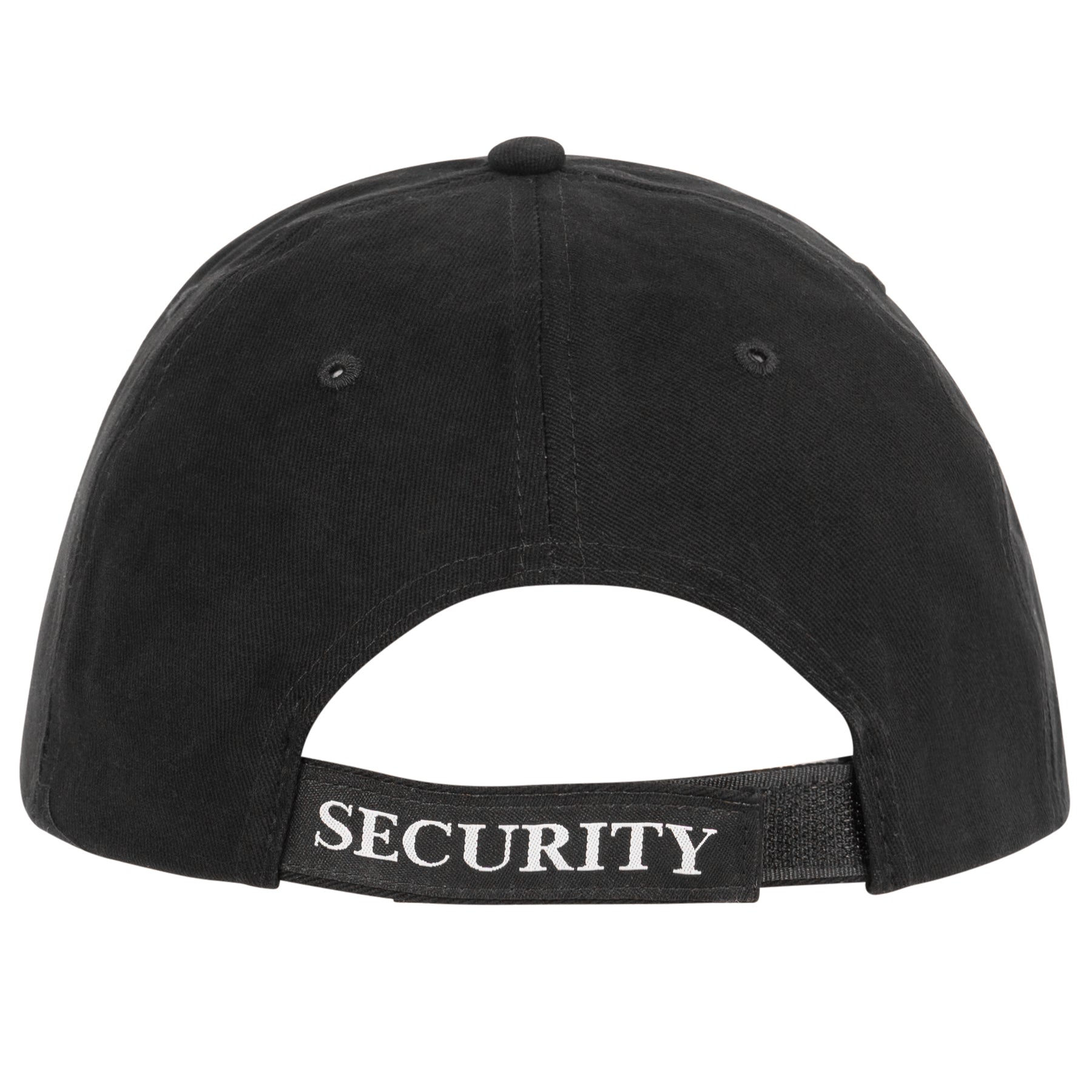 Rothco Security Deluxe Low Profile Cap Black / White - Comfortable & Durable Headwear for Security and Outdoor Activities