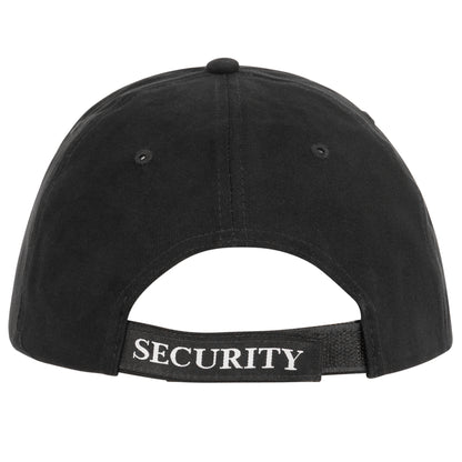 Rothco Security Deluxe Low Profile Cap Black / White - Comfortable & Durable Headwear for Security and Outdoor Activities