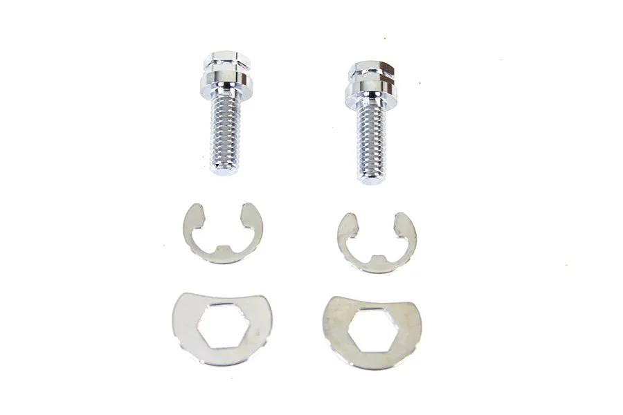 Colony Exhaust Pipe Locking Bolt Mounting Kit Chrome for Harley Davidson FL Models by Colony