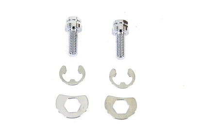 Colony Exhaust Pipe Locking Bolt Mounting Kit Chrome for Harley Davidson FL Models by Colony