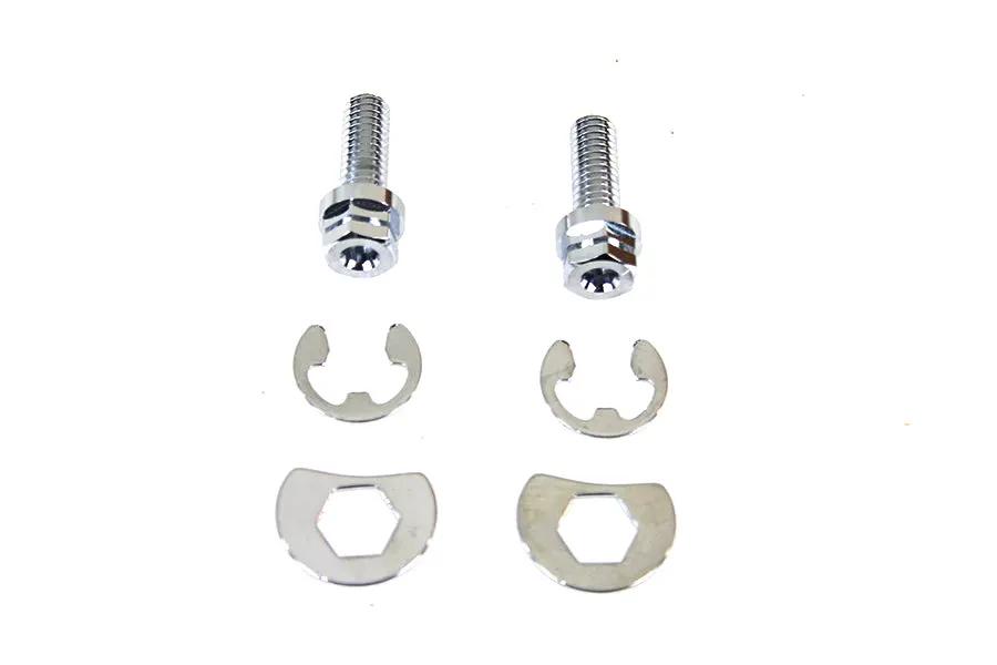 Colony Exhaust Pipe Locking Bolt Mounting Kit Chrome for Harley Davidson FL Models by Colony