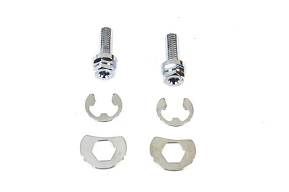 Colony Exhaust Pipe Locking Bolt Mounting Kit Chrome for Harley Davidson FL Models by Colony