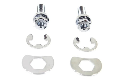 Colony Exhaust Pipe Locking Bolt Mounting Kit Chrome for Harley Davidson FL Models by Colony