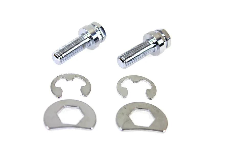 Colony Exhaust Pipe Locking Bolt Mounting Kit Chrome for Harley Davidson FL Models by Colony
