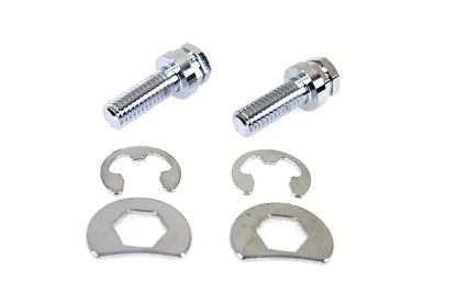 Colony Exhaust Pipe Locking Bolt Mounting Kit Chrome for Harley Davidson FL Models by Colony