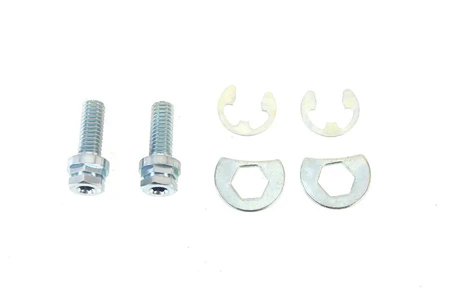 Colony Zinc Plated Exhaust Pipe Locking Bolt Mounting Kit for Harley Davidson FL by Colony