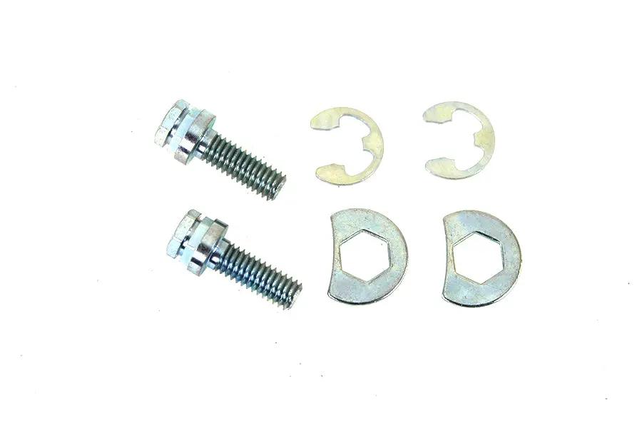 Colony Zinc Plated Exhaust Pipe Locking Bolt Mounting Kit for Harley Davidson FL by Colony