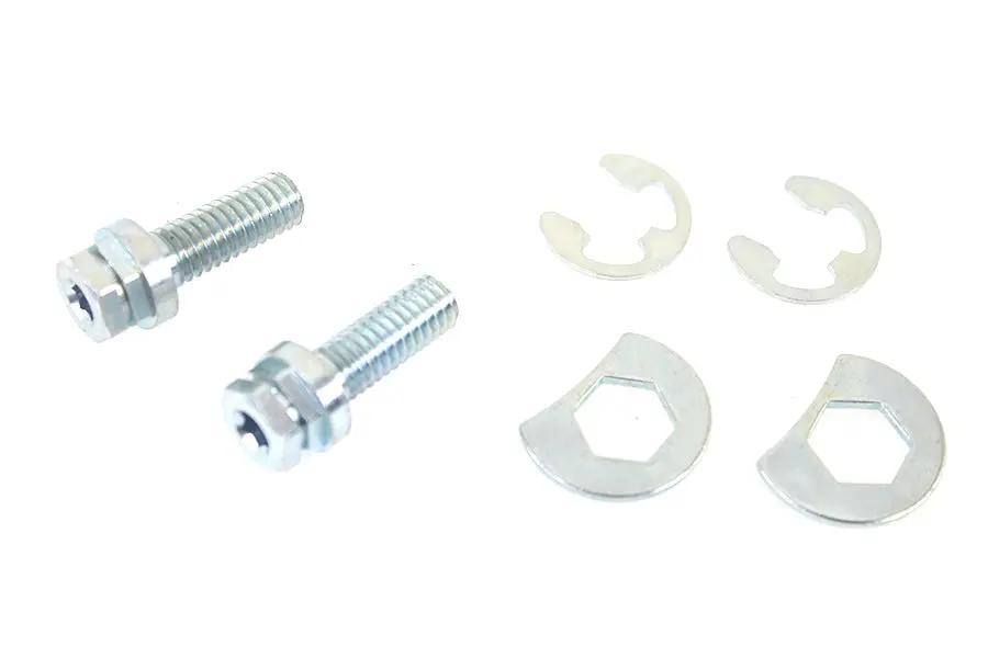 Colony Zinc Plated Exhaust Pipe Locking Bolt Mounting Kit for Harley Davidson FL by Colony