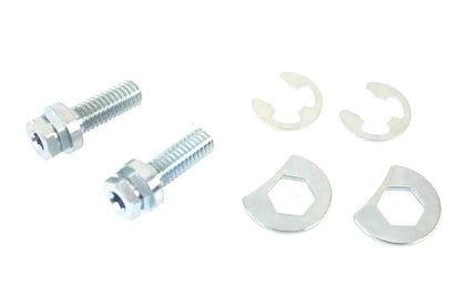 Colony Zinc Plated Exhaust Pipe Locking Bolt Mounting Kit for Harley Davidson FL by Colony