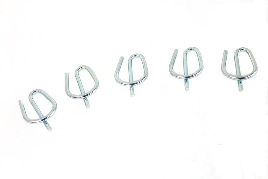 Colony Zinc Plated Rear Axle Spring Clips for Harley Davidson FLST (Pack of 5) by Colony