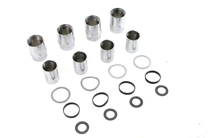 Colony Chrome Plated Valve Cover Set for Harley Davidson W Models by Colony