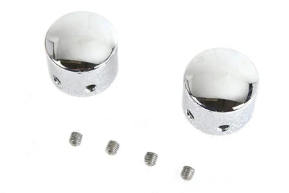 Colony Domed Front Axle Cover Set Chrome Plated for Harley Davidson FLSTS by Colony