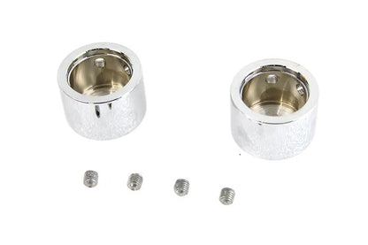 Colony Domed Front Axle Cover Set Chrome Plated for Harley Davidson FLSTS by Colony