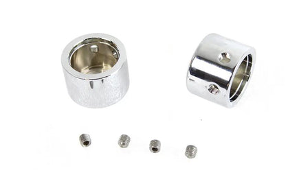 Colony Domed Front Axle Cover Set Chrome Plated for Harley Davidson FLSTS by Colony