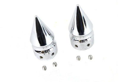 Colony Front Axle Cover Set Pike Style Chrome Plated for Harley Davidson FLSTS by Colony