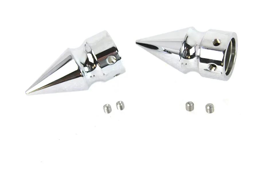 Colony Front Axle Cover Set Pike Style Chrome Plated for Harley Davidson FLSTS by Colony