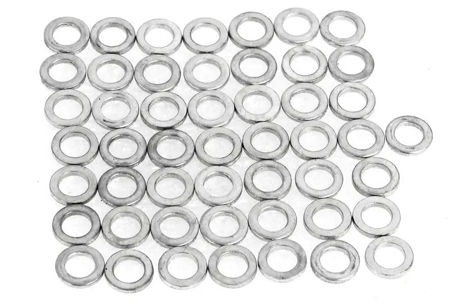 Colony Zinc Plated Flat Washer 1/4 Inch Inner Diameter, Pack of 50 by Colony
