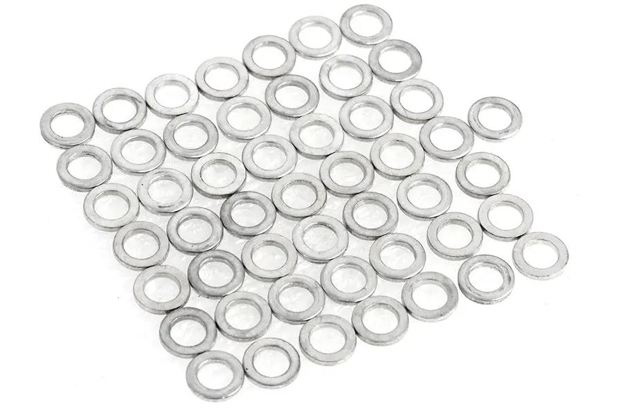 Colony Zinc Plated Flat Washer 1/4 Inch Inner Diameter, Pack of 50 by Colony