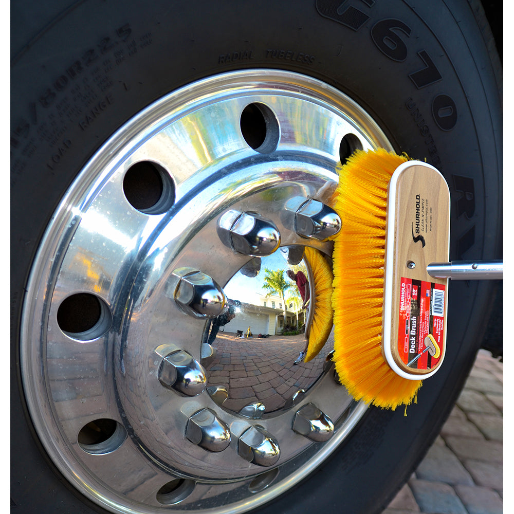 Shurhold 10-Inch Polystyrene Medium Bristle Deck Brush - Model 985