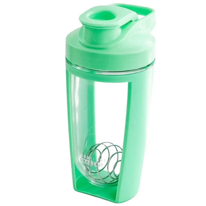 Moonlight Makers Green16oz Protein Shaker Bottle with Steel Whisk Ball Leakproof Gym Bottle Shaker Cups for Protein Shakes Dishwasher Safe Fitness Gifts Preworkout Drink Mixer Atticus Goods