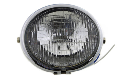 V-Twin 20-6003HD 5-3/4 Inch Round Headlamp Assembly with Indicator Bulb and Mounting Hardware