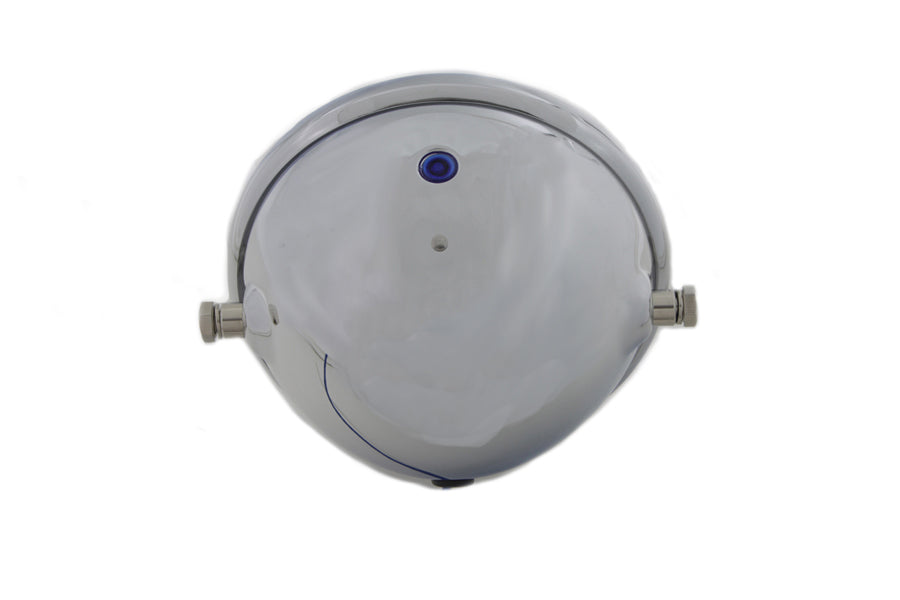 V-Twin 20-6003HD 5-3/4 Inch Round Headlamp Assembly with Indicator Bulb and Mounting Hardware