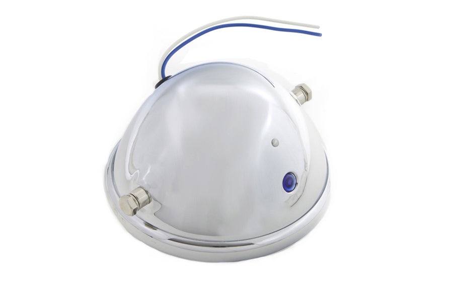 V-Twin 20-6003HD 5-3/4 Inch Round Headlamp Assembly with Indicator Bulb and Mounting Hardware