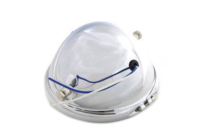 V-Twin 20-6003HD 5-3/4 Inch Round Headlamp Assembly with Indicator Bulb and Mounting Hardware