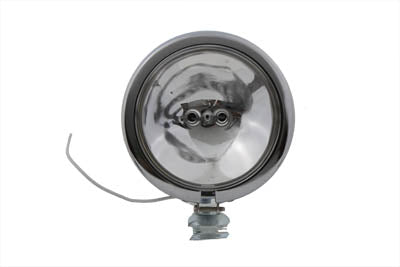 Wyatt Gatling Chrome Spotlamp Assembly Clear Part #70242 for Harley Davidson FL Models