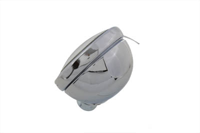Wyatt Gatling Chrome Spotlamp Assembly Clear Part #70242 for Harley Davidson FL Models