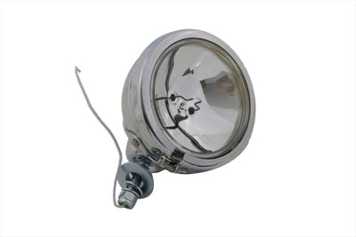 Wyatt Gatling Chrome Spotlamp Assembly Clear Part #70242 for Harley Davidson FL Models