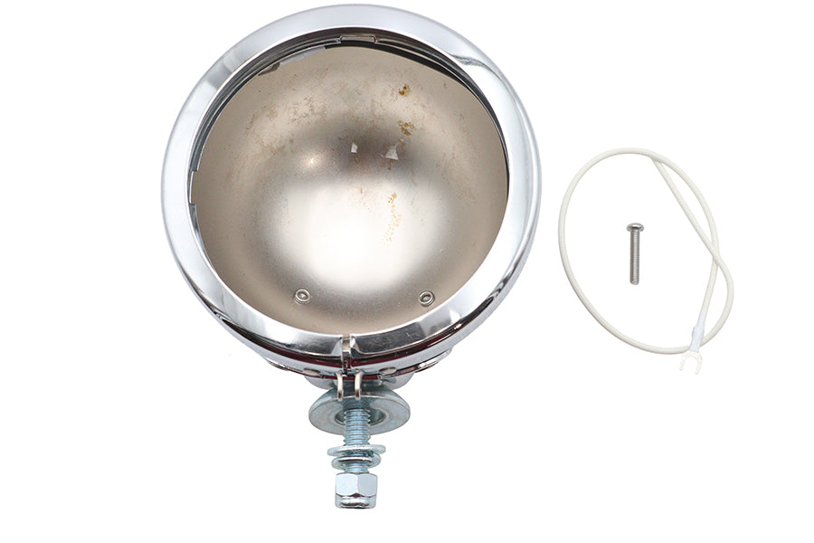 Wyatt Gatling Chrome Spotlamp Shell for Harley Davidson FL Models (Part #70245)