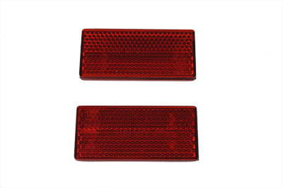 Wyatt Gatling Part 77638 Replica Red Reflector Set for Harley Davidson XL Struts